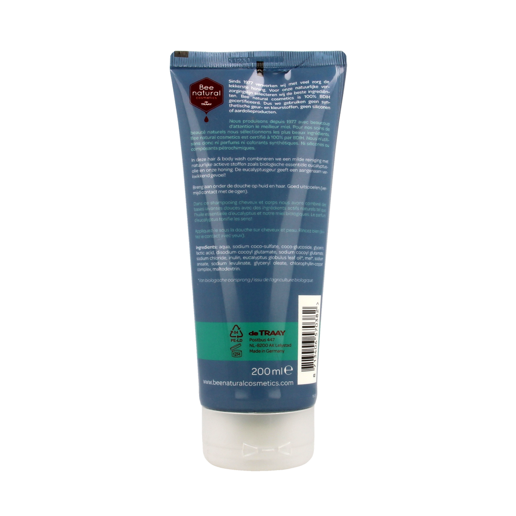 Traay Bee Honest Hair & body wash men eucalyptus 200.00 Milliliter