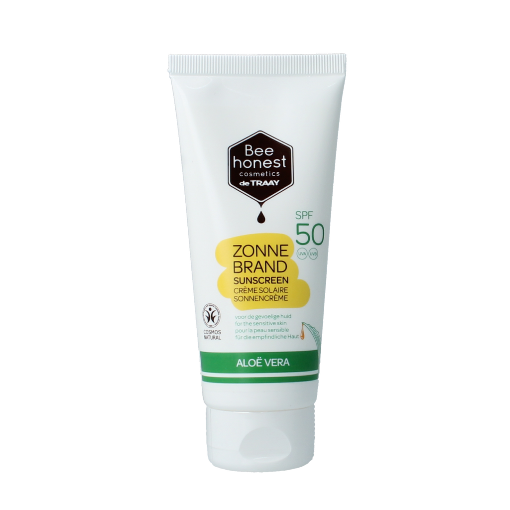 Traay Bee Honest Zonnebrand aloe & honing SPF50 100.00 Milliliter