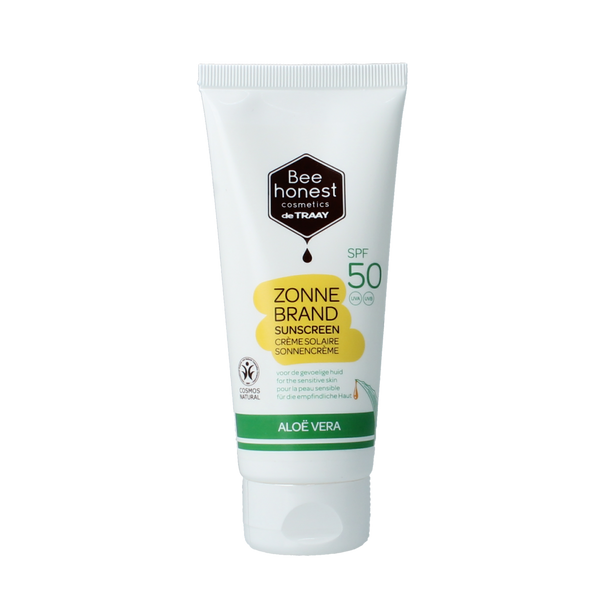 Traay Bee Honest Zonnebrand aloe & honing SPF50 100.00 Milliliter