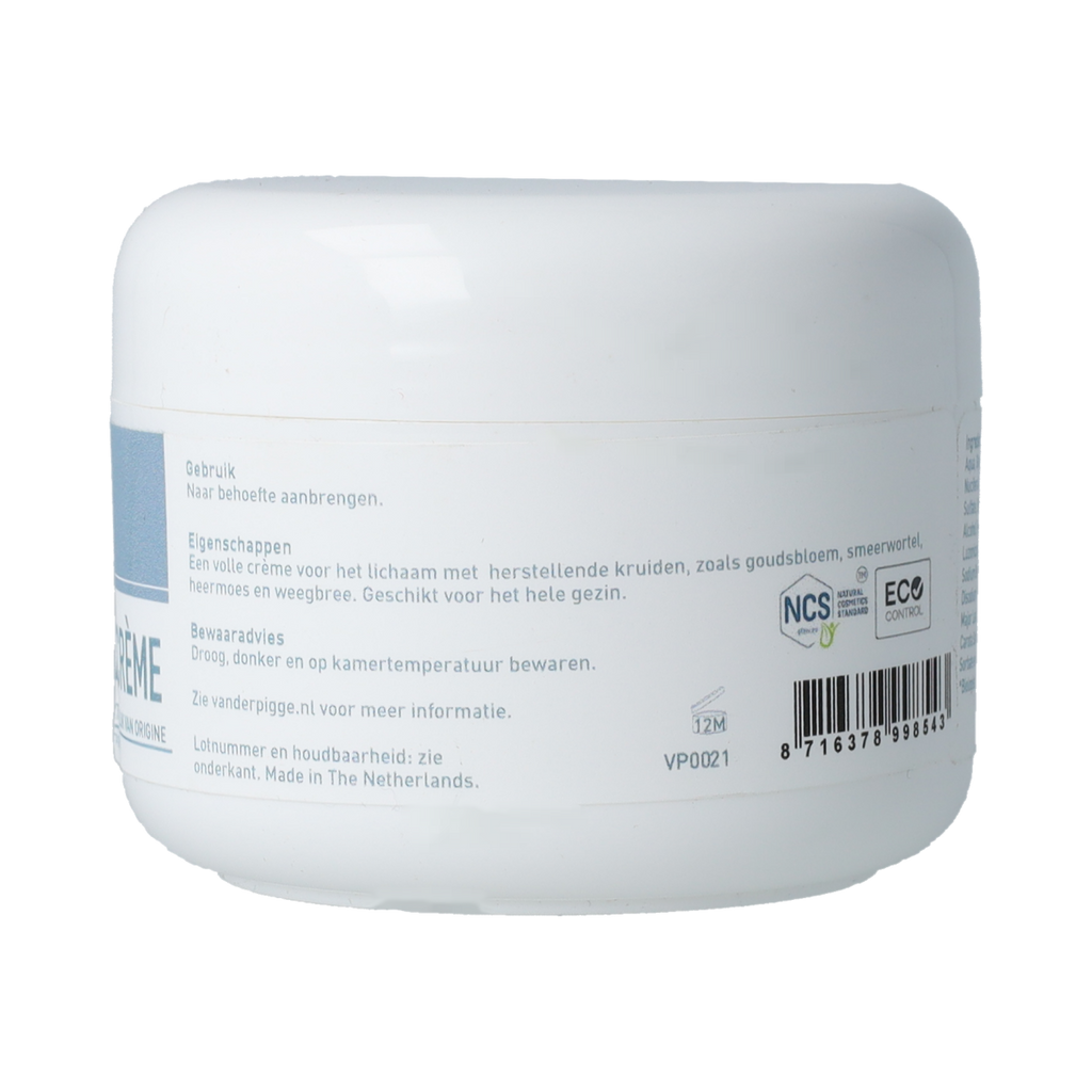 van der Pigge Huidbalans calendula herstel creme 100.00 Milliliter