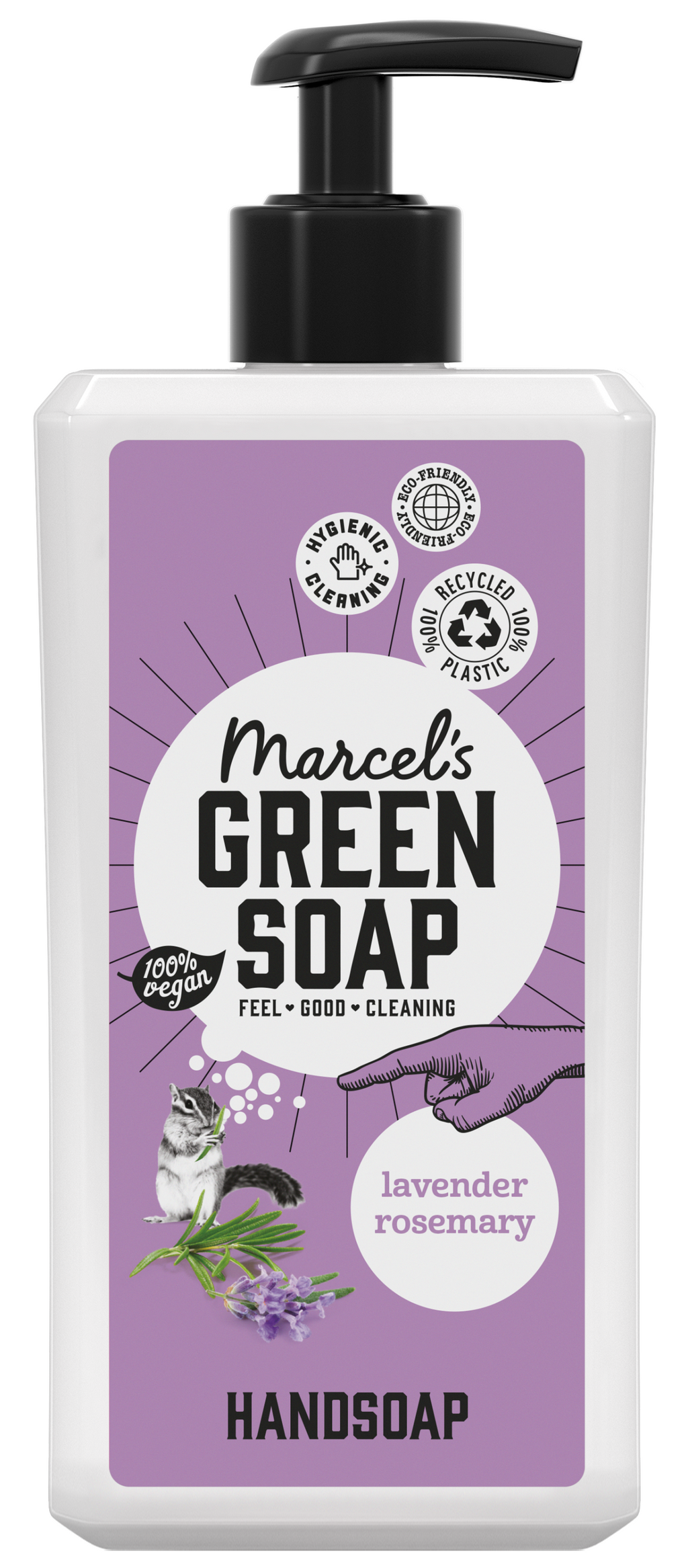 Marcel's Green Soap Handzeep lavendel & rozemarijn 500.00 Milliliter