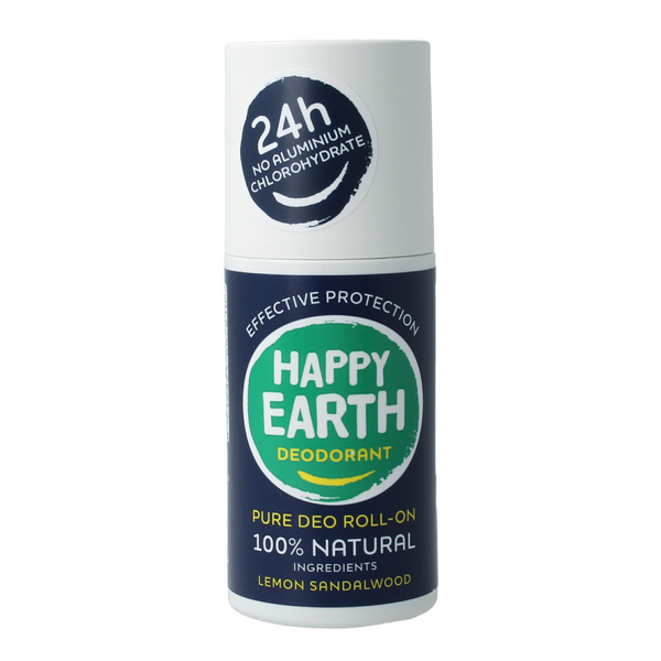Happy Earth Pure deodorant roll-on men protect 75.00 Milliliter