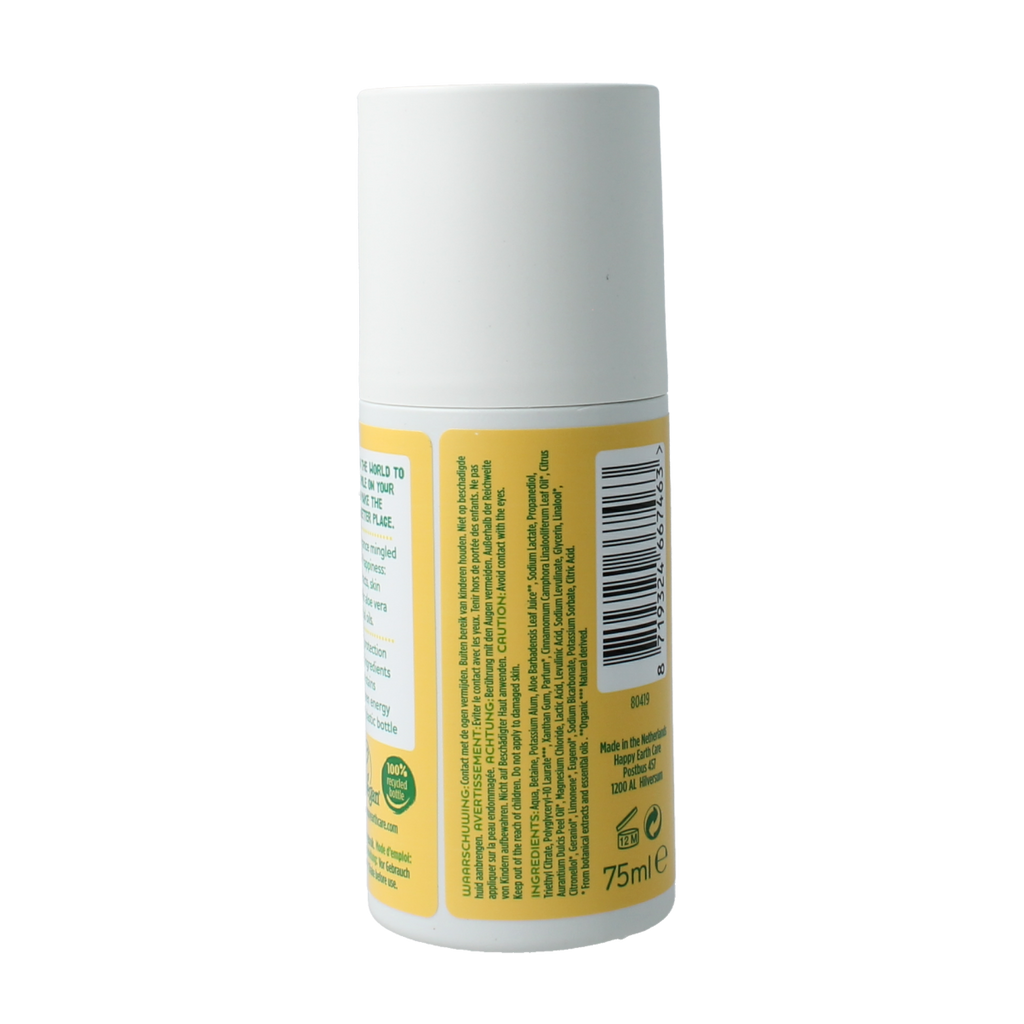 Happy Earth Deodorant roll on jasmine ho wood 75.00 Milliliter