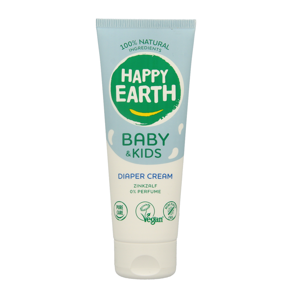 Happy Earth Billencreme zink voor baby & kids 75.00 Milliliter