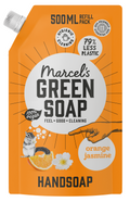 Marcel's Green Soap Handzeep sinaasappel & jasmijn navul 500.00 Milliliter