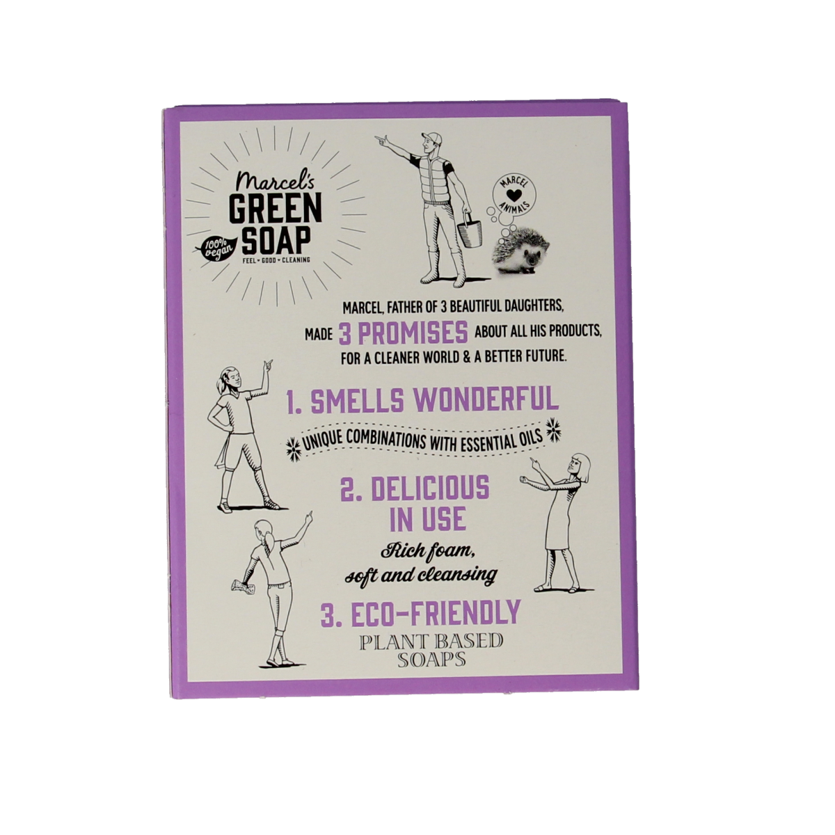 Marcel's Green Soap Handzeep bar lavender & rosemary 90.00 Gram