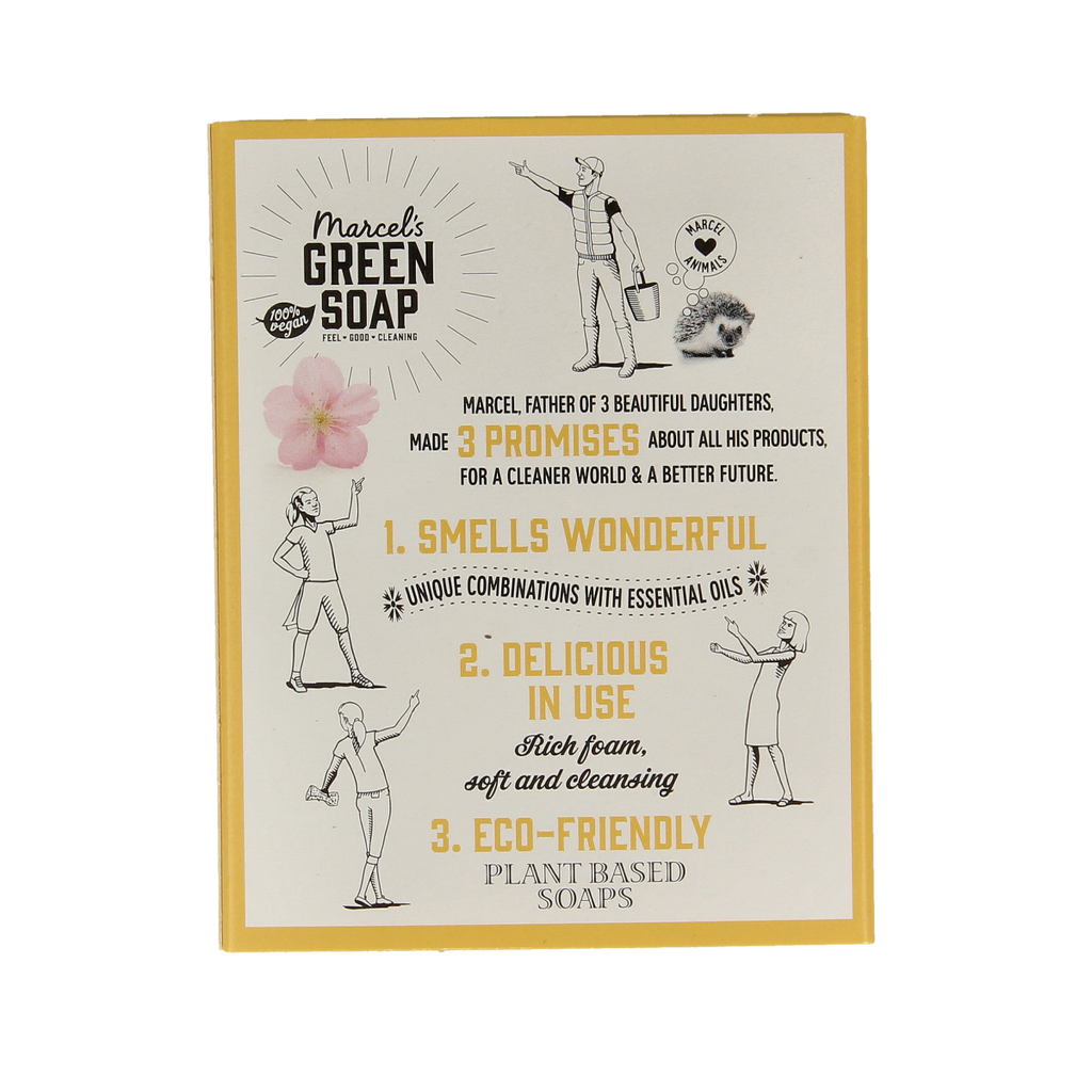 Marcel's Green Soap Handzeep bar vanille & kersenbloesem 90.00 Gram