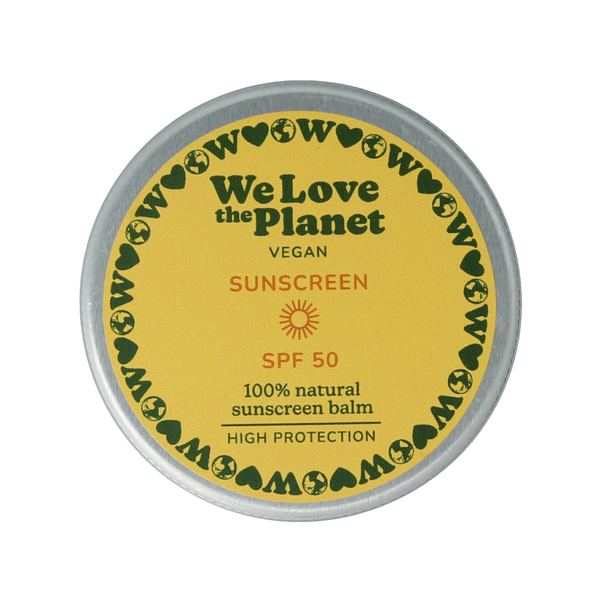 We Love The Planet Sunscreen balm vegan SPF50 35.00 Gram