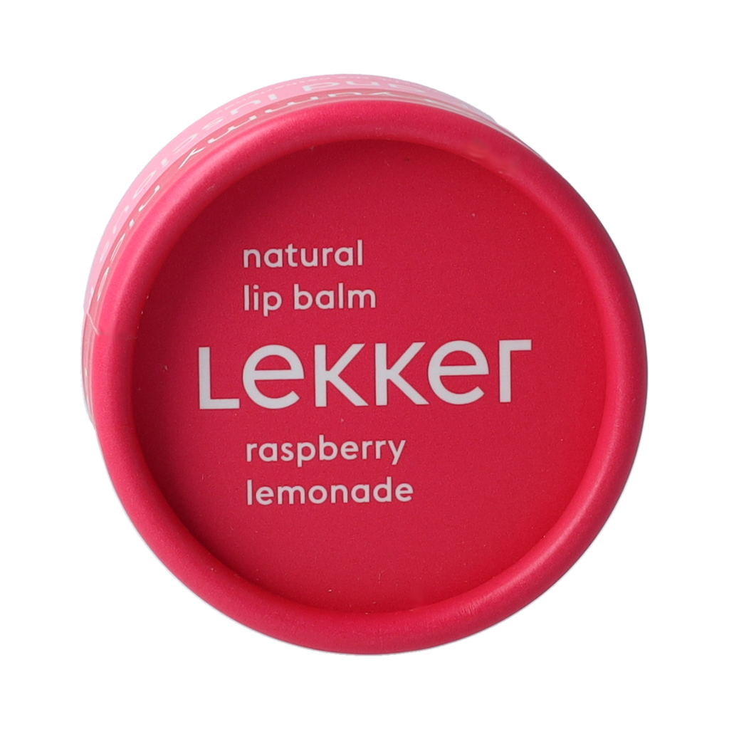 Lekker Company Natuurlijke lippenbalsem raspberry 8.00 Gram