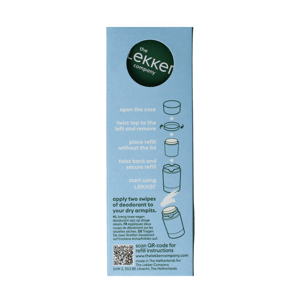 Lekker Company Deodorant refill starter be active 40.00 Gram