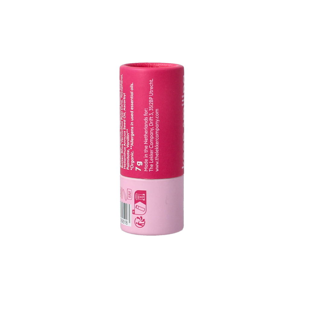 Lekker Company Lippenbalsem stick raspberry 7.00 Gram