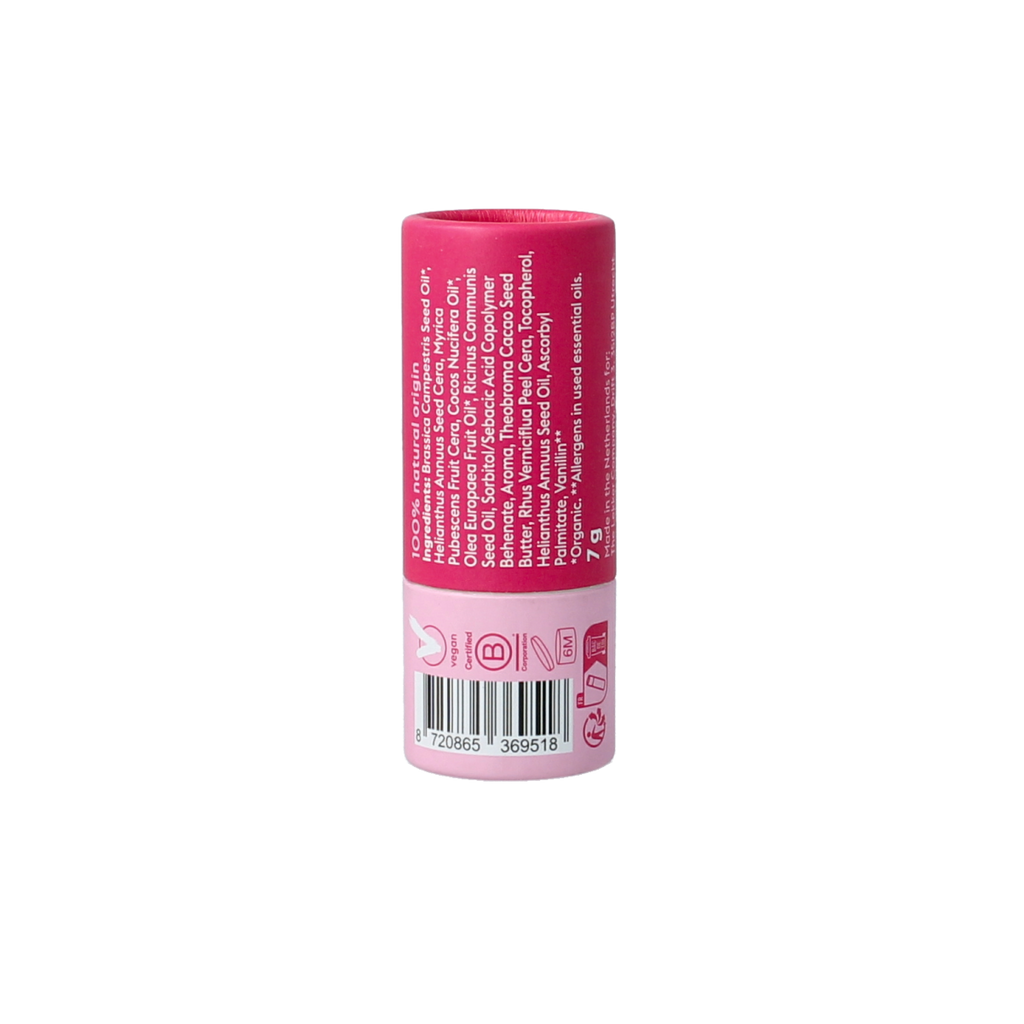 Lekker Company Lippenbalsem stick raspberry 7.00 Gram