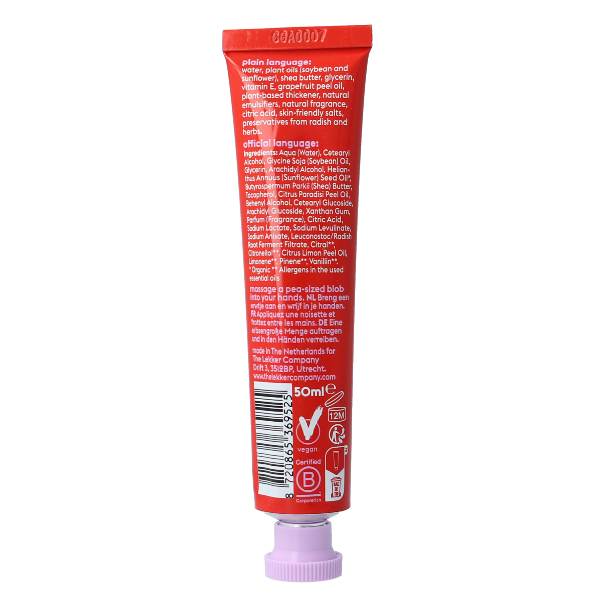 Lekker Company Handcreme touch me 50.00 Milliliter
