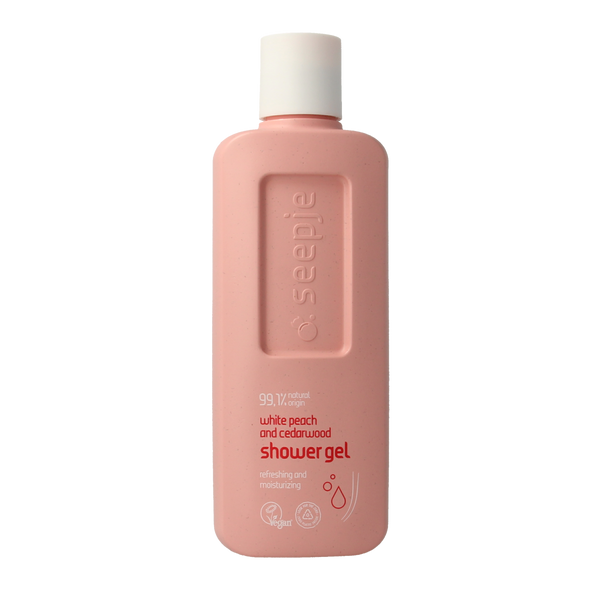 Seepje Showergel white peach and cedarwood 300.00 Milliliter