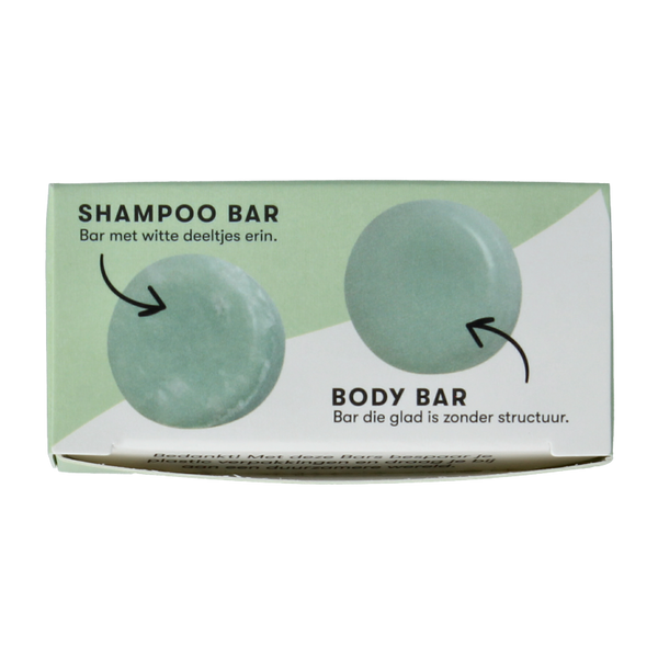 Shampoobars Mini shampoo & body bar aloe vera & komkommer 20 Gram