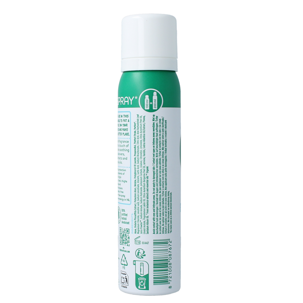Happy Earth Deodorant bodyspray cedar lime 100.00 Milliliter