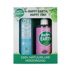 Happy Earth Giftset Cedar Lime Doucheg & Lavender Ylang Handz 1.00 Stuks