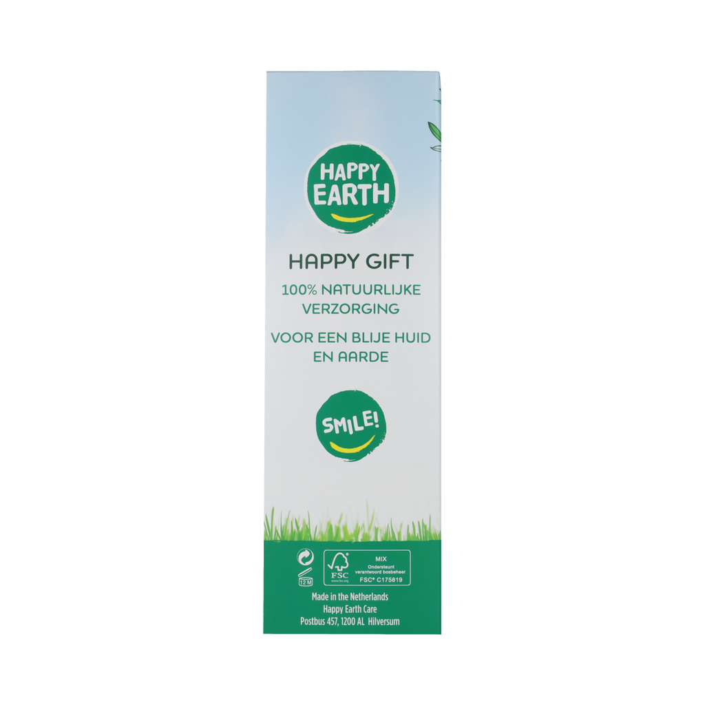 Happy Earth Giftset Cedar Lime Doucheg & Lavender Ylang Handz 1.00 Stuks