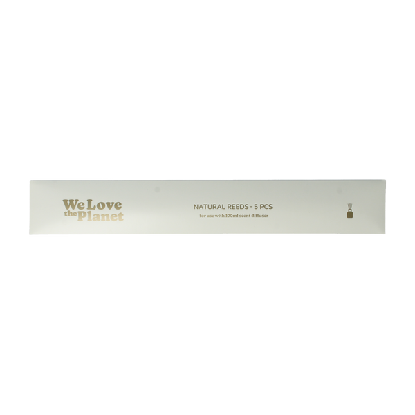 We Love The Planet Natural reeds geurstokjes voor 100ml diffuser 5 Stuks