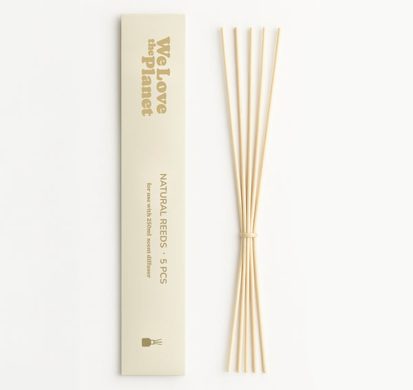 We Love The Planet Natural reeds geurstokjes voor 250ml diffuser 5.00 Stuks