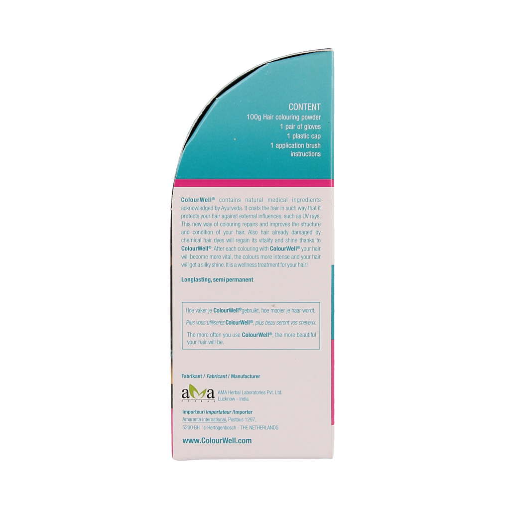 Colourwell 100% Natuurlijke haarkleuring mild zwart 100.00 Gram