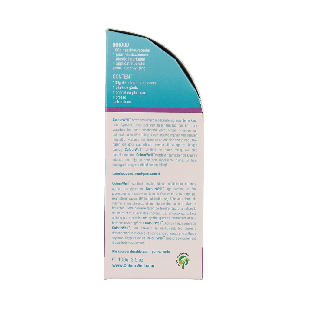 Colourwell 100% Natuurlijke haarkleur donker kastanje bruin 100.00 Gram