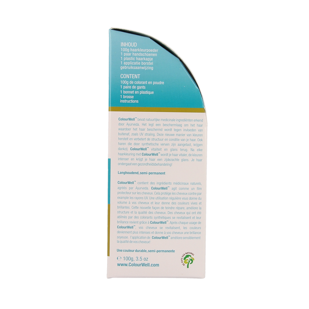 Colourwell 100% Natuurlijke haarkleuring kastanje bruin 100.00 Gram