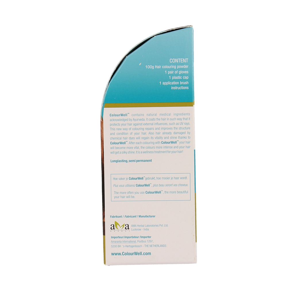 Colourwell 100% Natuurlijke haarkleuring kastanje bruin 100.00 Gram