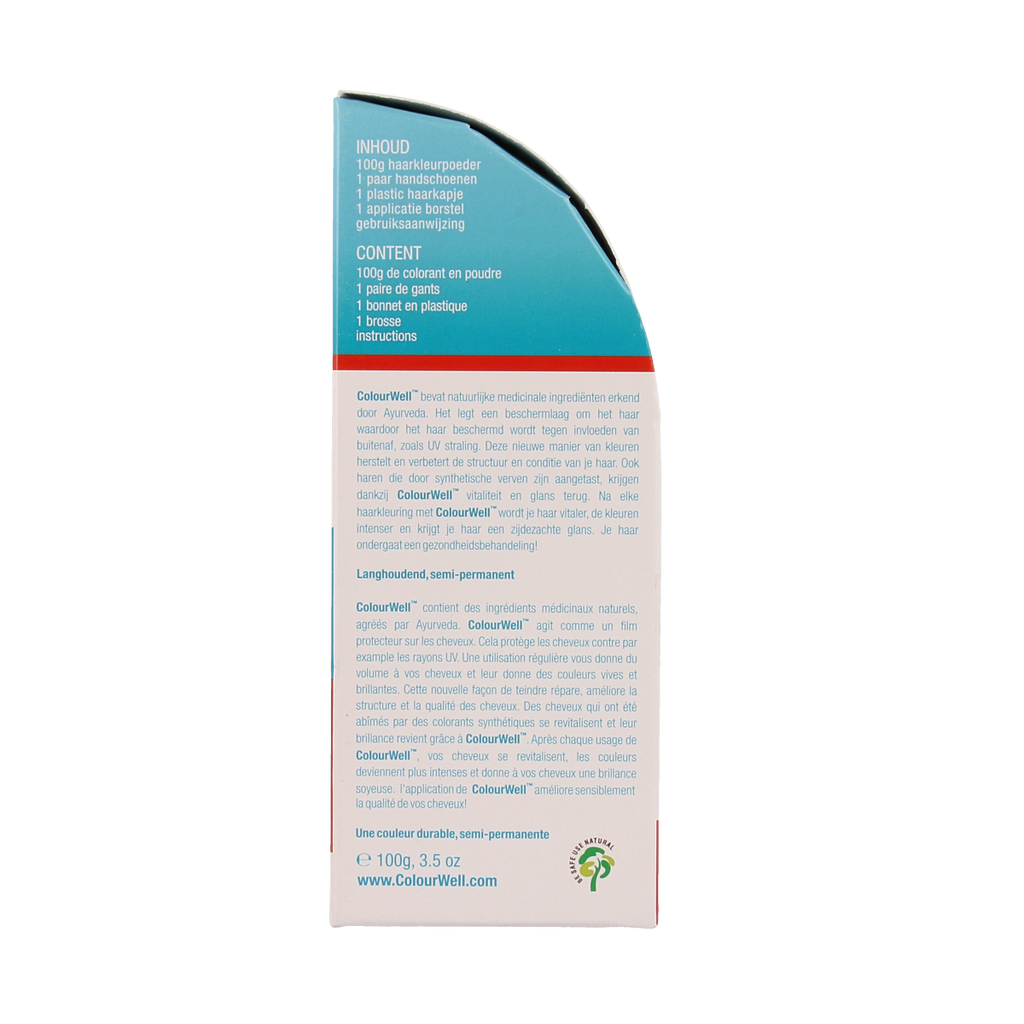 Colourwell 100% Natuurlijke haarkleur mahonie 100.00 Gram