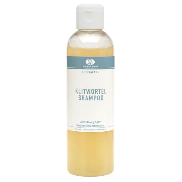 van der Pigge Huidbalans shampoo klitwortel droog haar 200 Milliliter