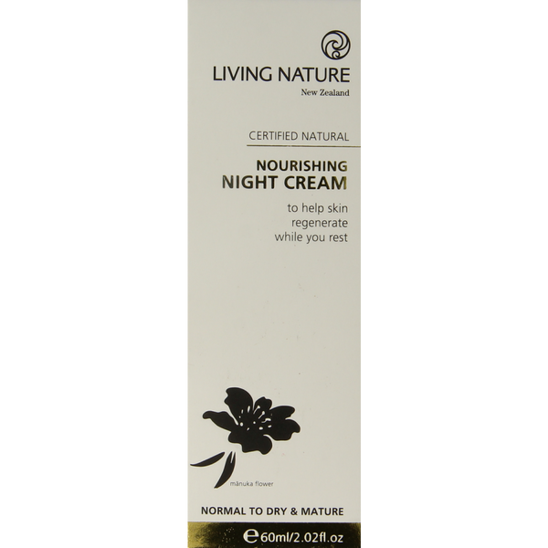 Living Nature Nachtcreme voedend 60.00 Milliliter