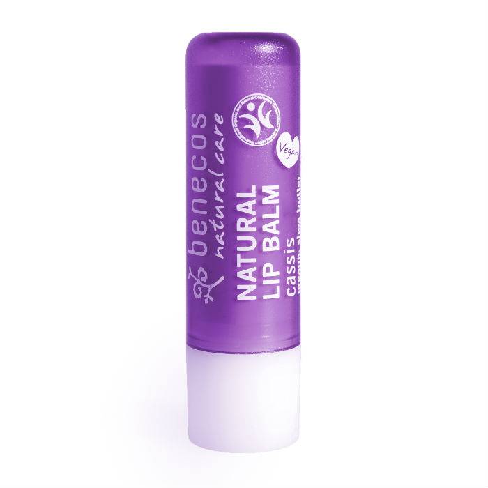 Benecos natural beauty Natural lipbalm cassis in box 1 Stuks