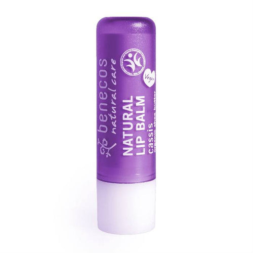 Benecos natural beauty Natural lipbalm cassis in box 1 Stuks
