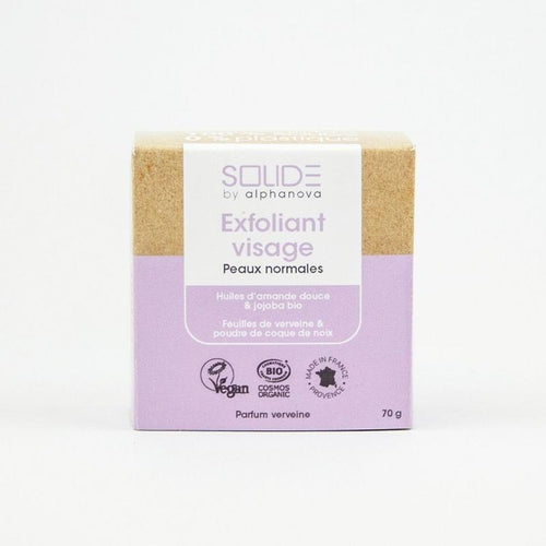 Alphanova Solide Exfoliating bar bio almond jojoba scrub 70 Gram