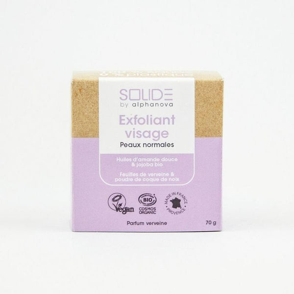 Alphanova Solide Exfoliating bar bio almond jojoba scrub 70 Gram