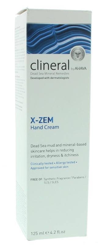 Ahava Clineral x-zem hand cream 125.00 Milliliter