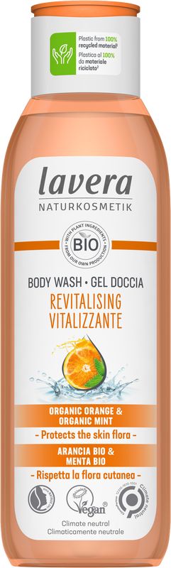 Lavera Douchegel / body wash revitalising 250 Milliliter