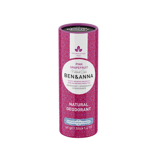Ben & Anna Deodorant pink grapefruit papertube 40.00 Gram