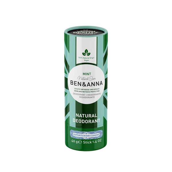 Ben & Anna Deodorant mint papertube 40.00 Gram