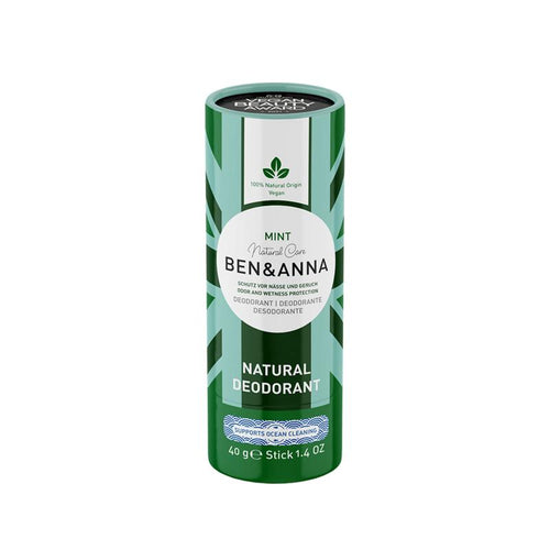 Ben & Anna Deodorant mint papertube 40.00 Gram
