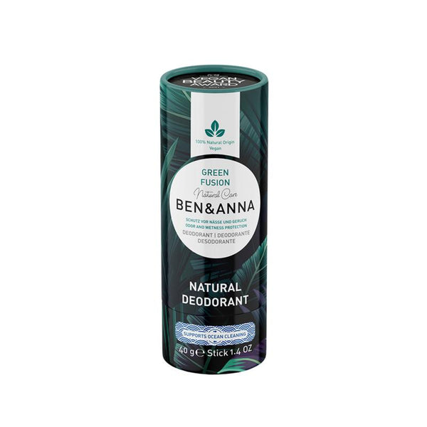 Ben & Anna Deodorant green fusion papertube 40 Gram