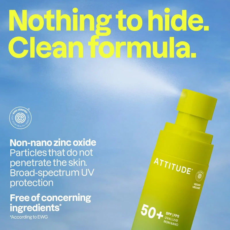Attitude ATT SUNLY Sunscreen spray SPF50 unscented 75.00 Milliliter extra image