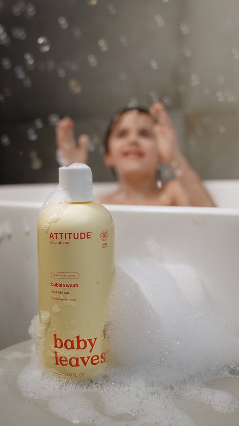 Attitude Bubbelzeep baby leaves  pear nectar 473.00 Milliliter extra image
