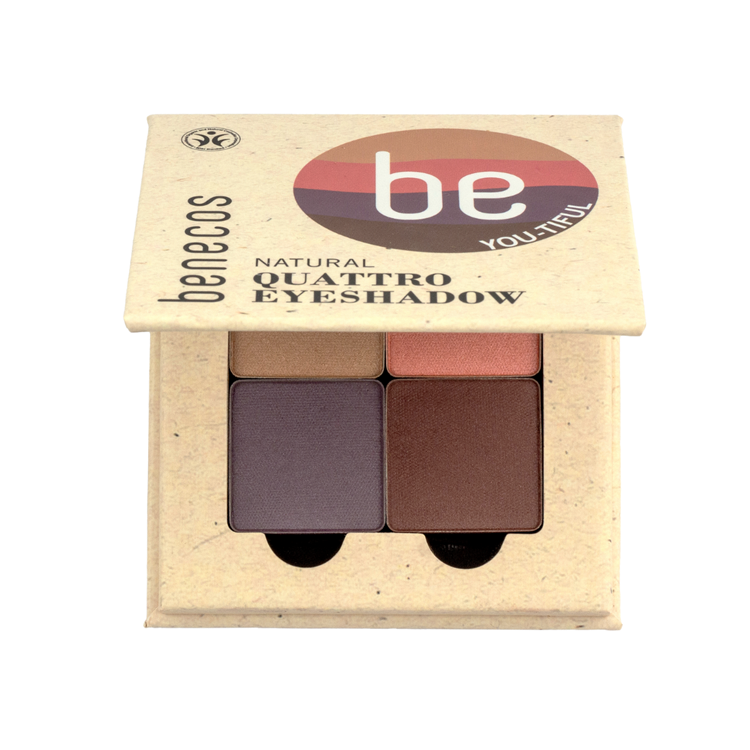 Benecos natural beauty Oogschaduw Quatro Beautiful Eyes 1.00 Set extra image