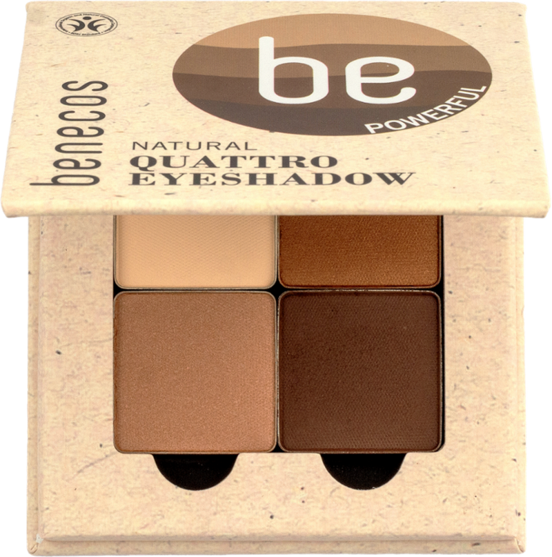 Benecos natural beauty Oogschaduw Quatro Coffee & cream 1.00 Set extra image