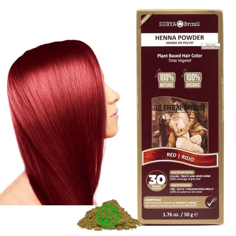 Surya Brasil Henna Hair Color Powder Red 50.00 Gram extra image