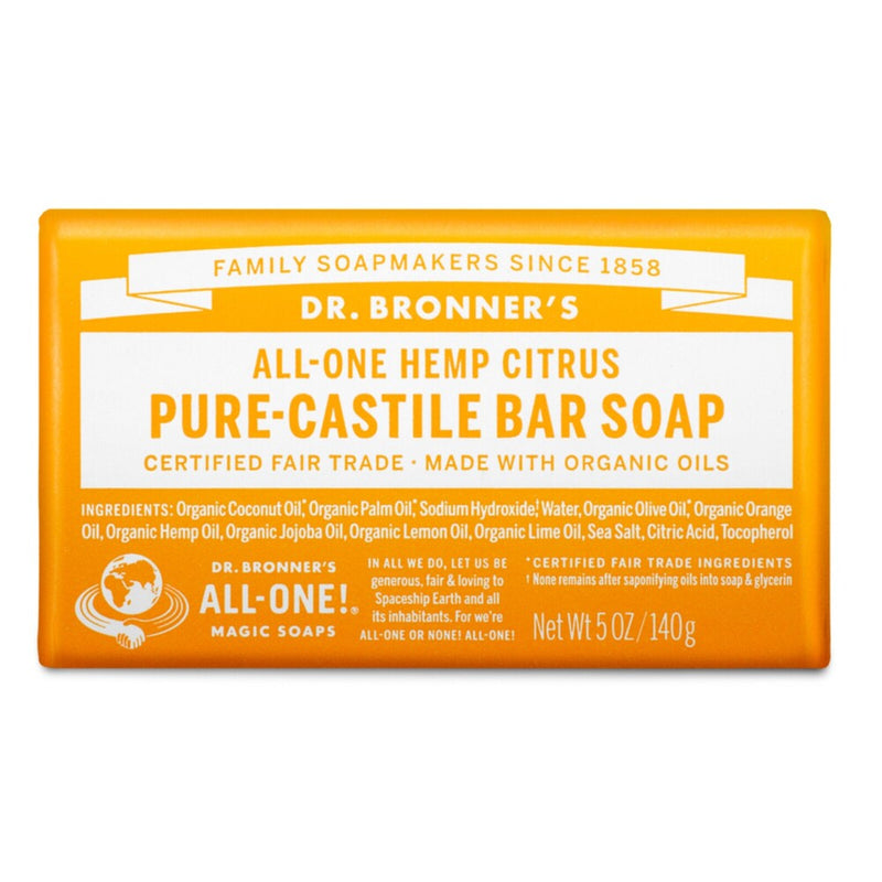 Dr. Bronner's Bar Soap Citrus & Orange 140.00 Gram extra image