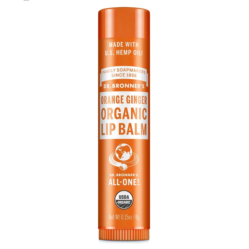 Dr Bronners Lipbalsem sinaasappel gember 4.00 Gram extra image
