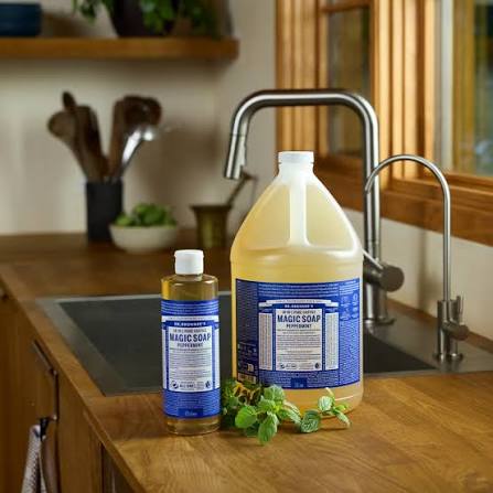 Dr Bronners Liquid soap peppermint 3800 Milliliter extra image
