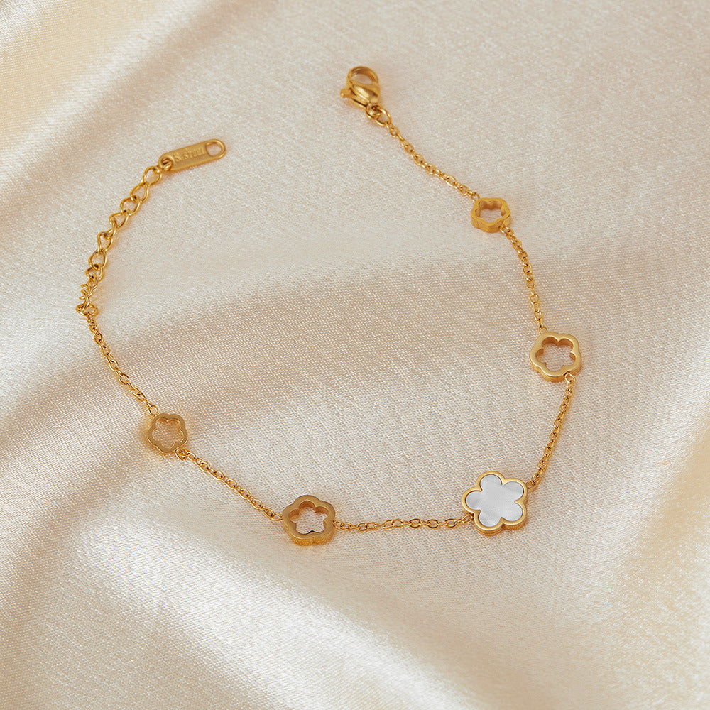 The Blossom Fijne Schakelarmband